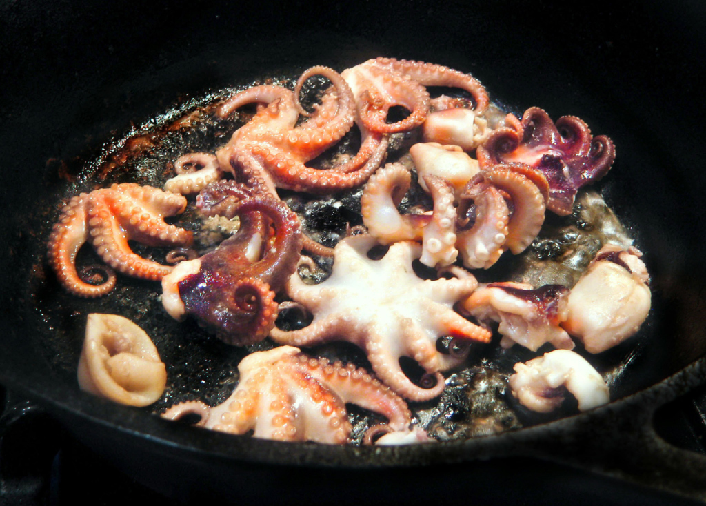 Fried Octopus  Sea foods