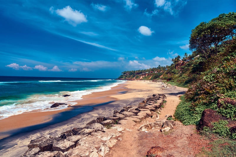 beaches in varkala