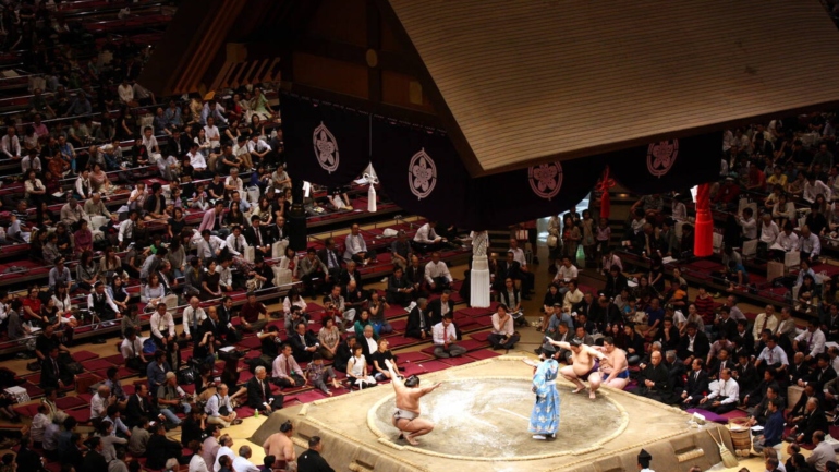 Sumo wrestiling in Japan