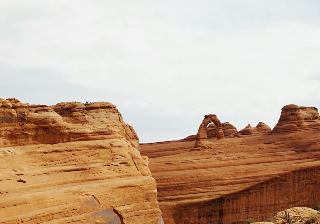 Delicate Arch sandstone formation Arches National Park Utah