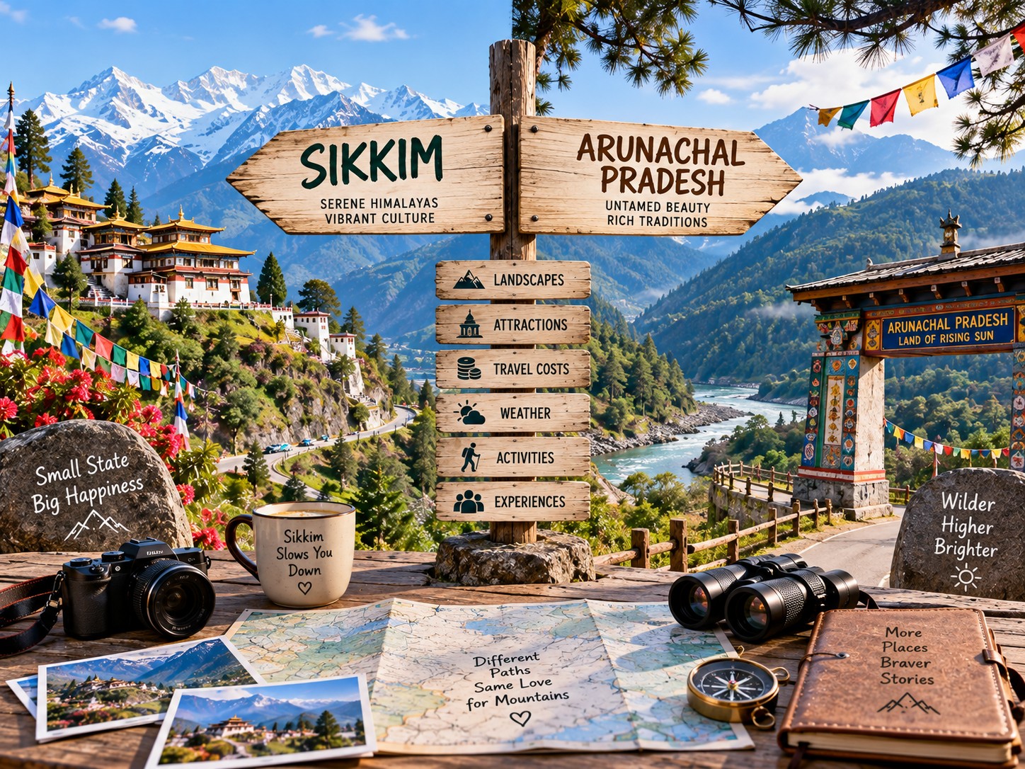 Sikkim or Arunachal Pradesh