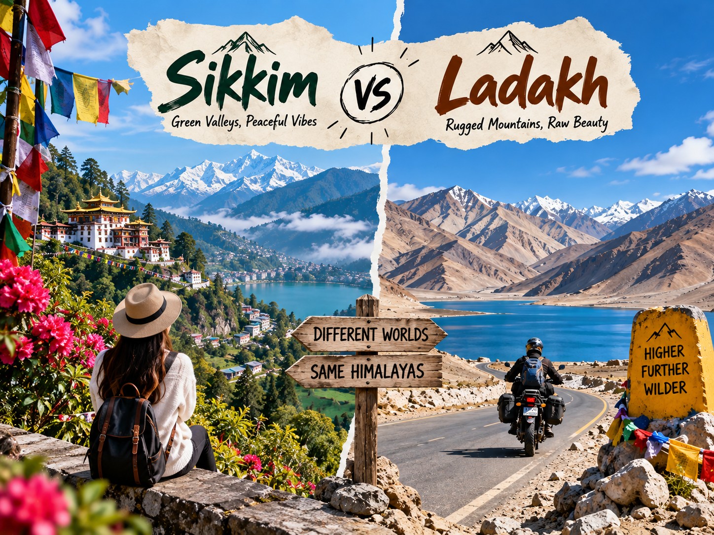 Sikkim or Ladakh